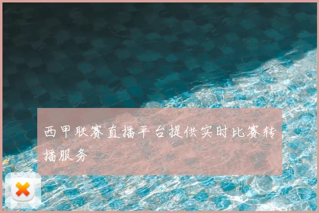 西甲联赛直播平台提供实时比赛转播服务